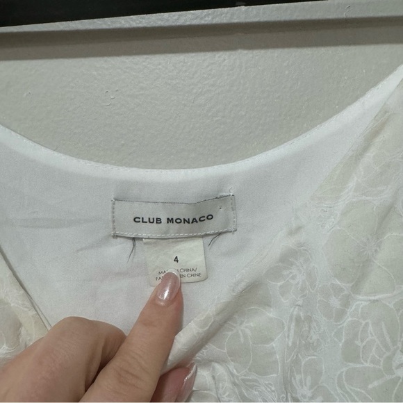 Club Monaco travelling tiers midi dress 4 - Picture 10 of 11